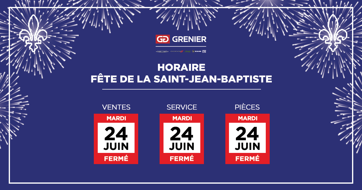 HORAIRE SAINT-JEAN-BAPTISTE