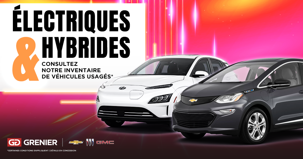 VÉHICULES ÉLECTRIQUES ET HYBRIDE USAGÉS !