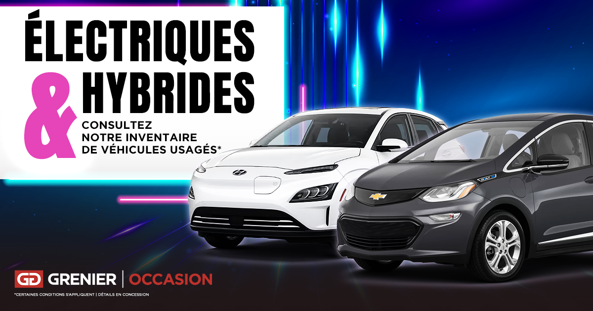 VÉHICULES ÉLECTRIQUES ET HYBRIDE USAGÉS !
