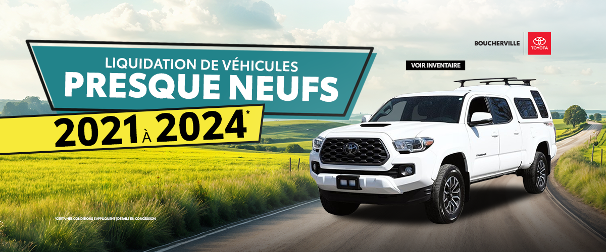 VÉHICULE PRESQUE NEUFS