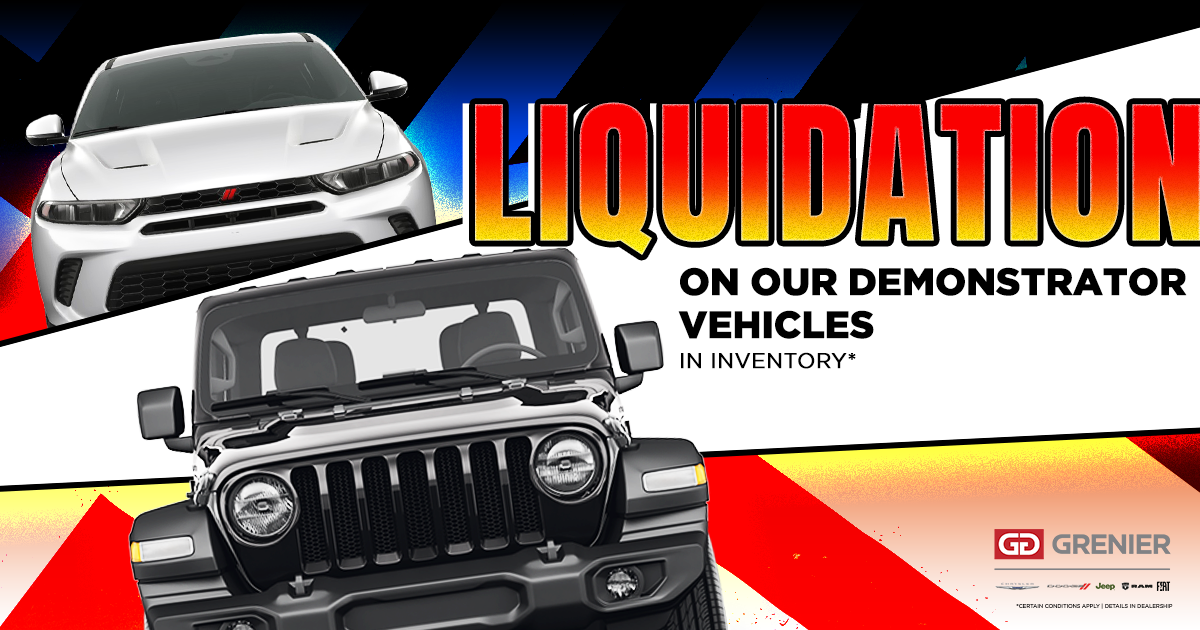 SEVERAL DEMONSTRATORS IN LIQUIDATION !