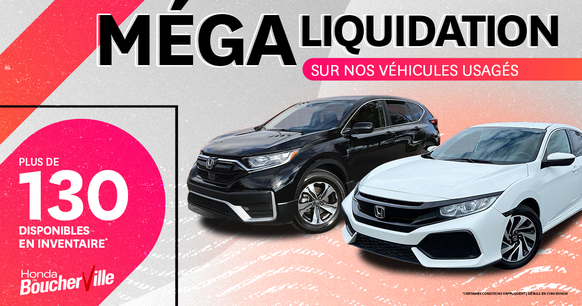 MÉGA LIQUIDATION SUR LES VÉHICULES USAGÉS!