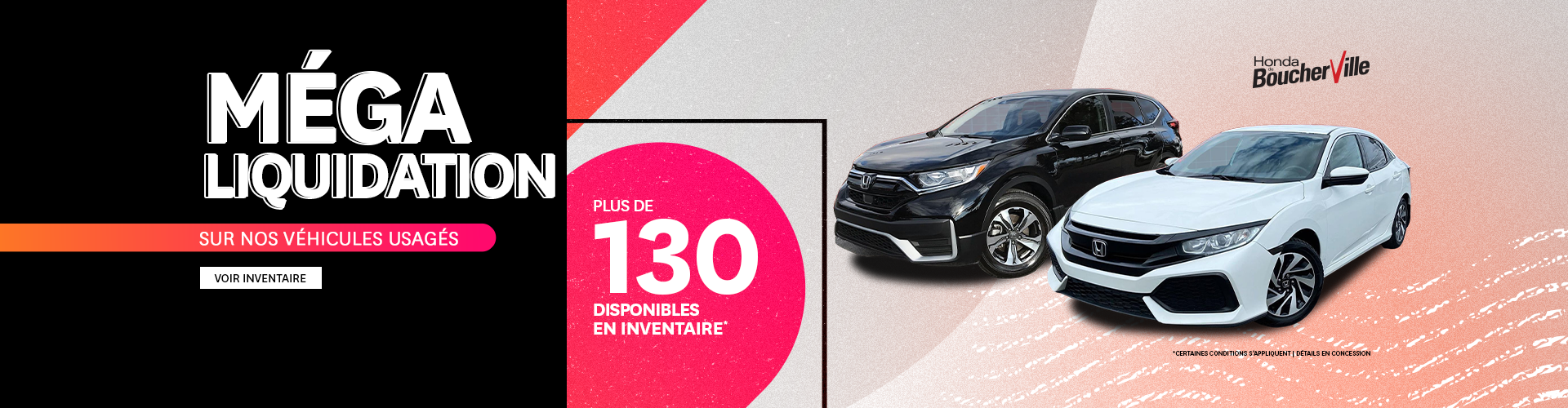 MÉGA LIQUIDATION SUR LES VÉHICULES USAGÉS!