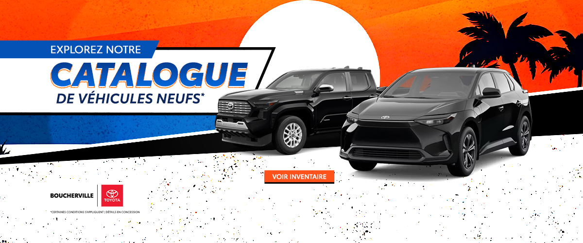 EXPLOREZ NOTRE CATALOGUE DE VÉHICULES NEUFS