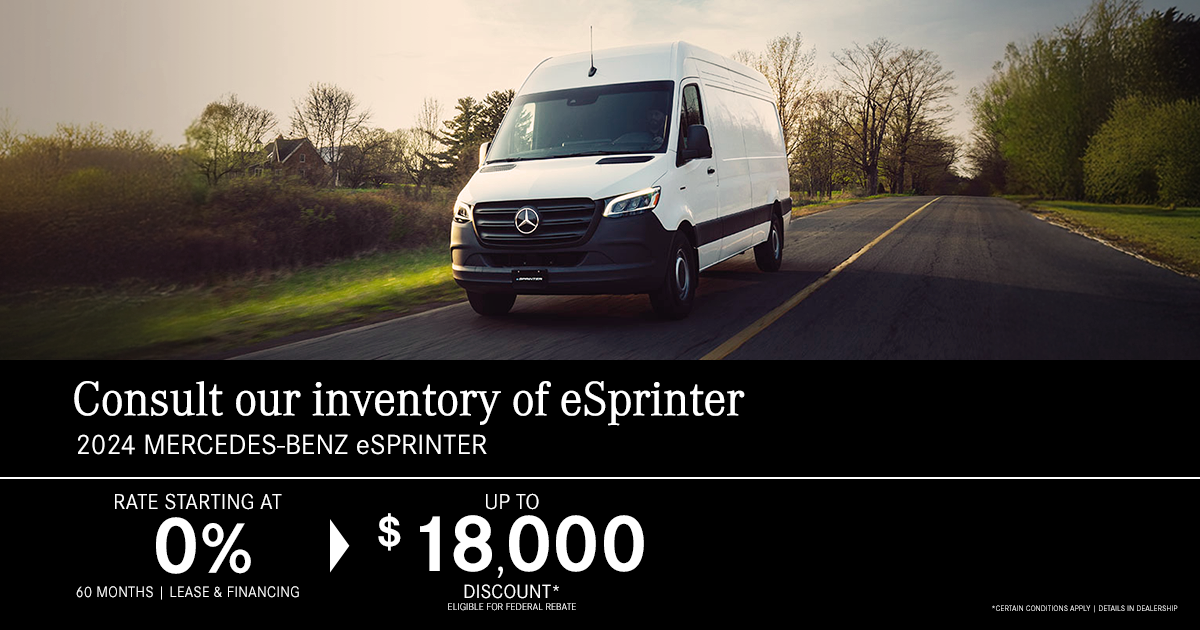 2024 eSPRINTER AVAILABLE !