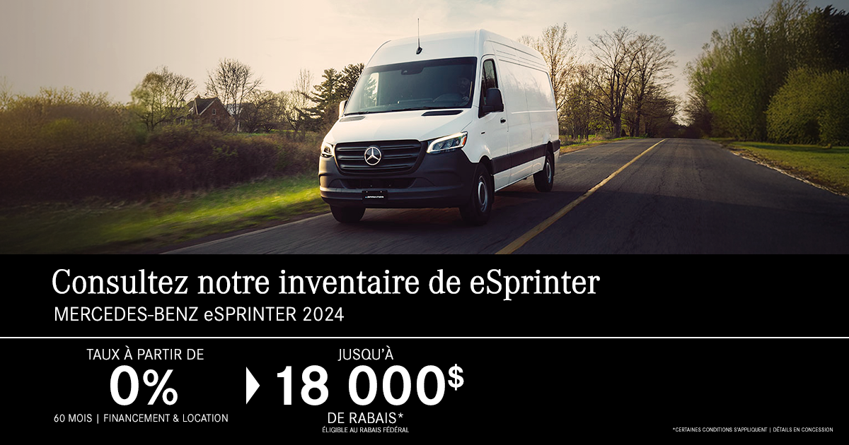 eSPRINTER 2024 DISPONIBLE !