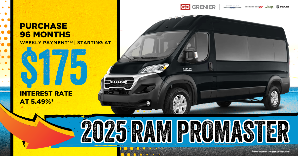 2025 RAM PROMASTER !