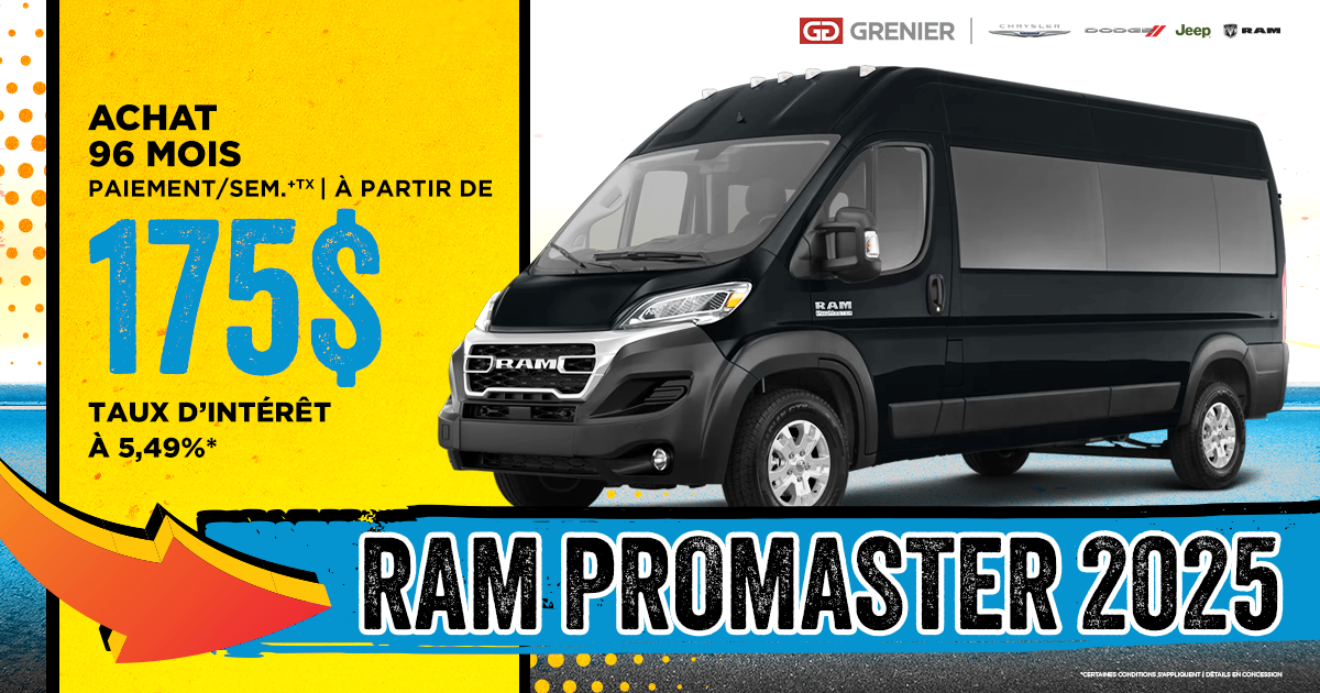 RAM PROMASTER 2025!