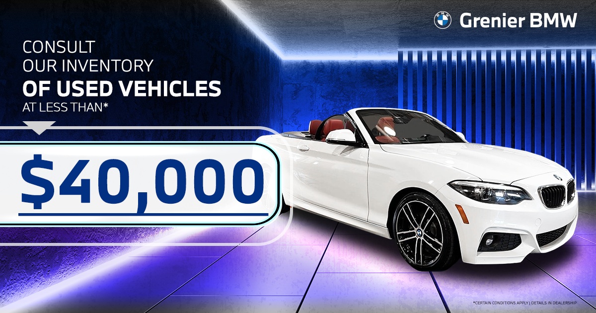 USED VEHICLE INVENTORY UNDER $40,000 !