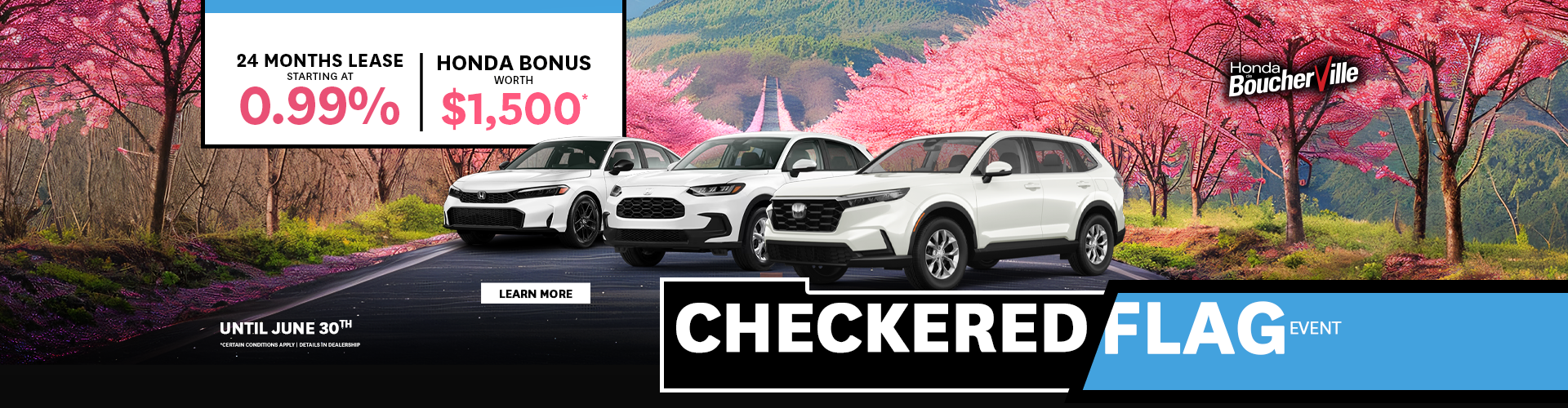 HONDA CHECKERED FLAG !
