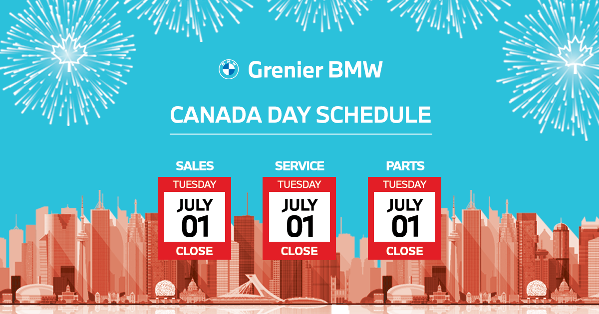 CANADA DAY SCHEDULE