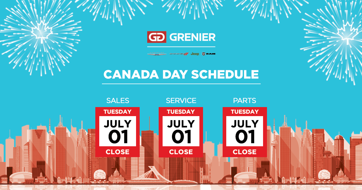 CANADA DAY SCHEDULE