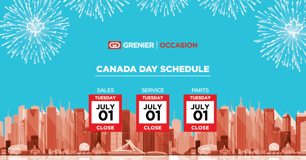CANADA DAY SCHEDULE