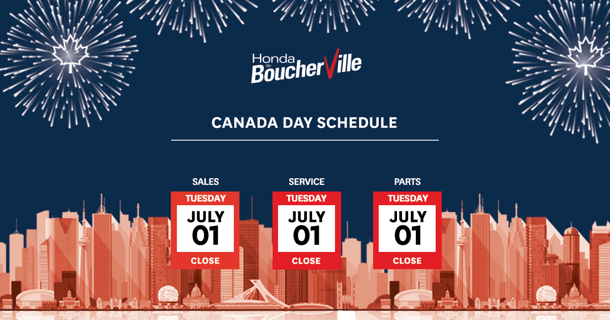 CANADA DAY SCHEDULE