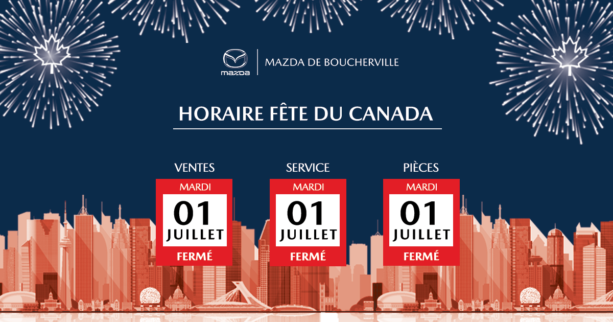 HORAIRE FÊTE DU CANADA