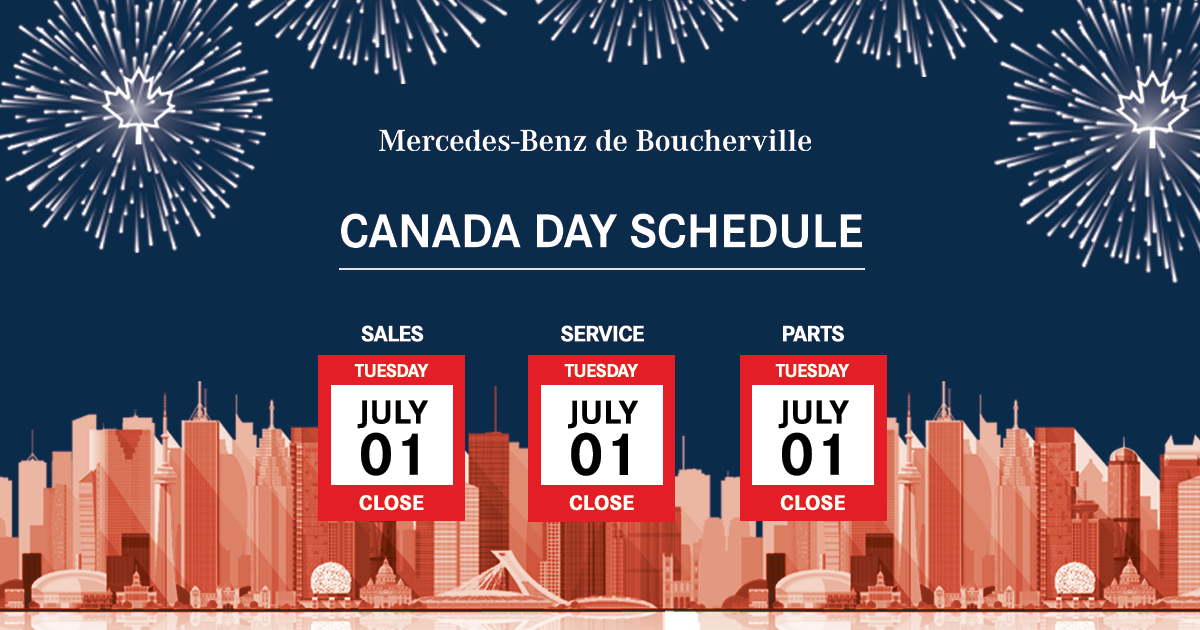 CANADA DAY SCHEDULE