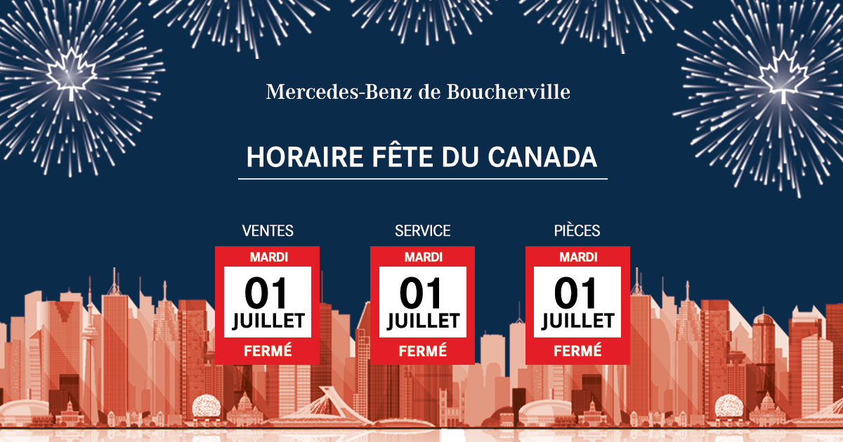 HORAIRE FÊTE DU CANADA