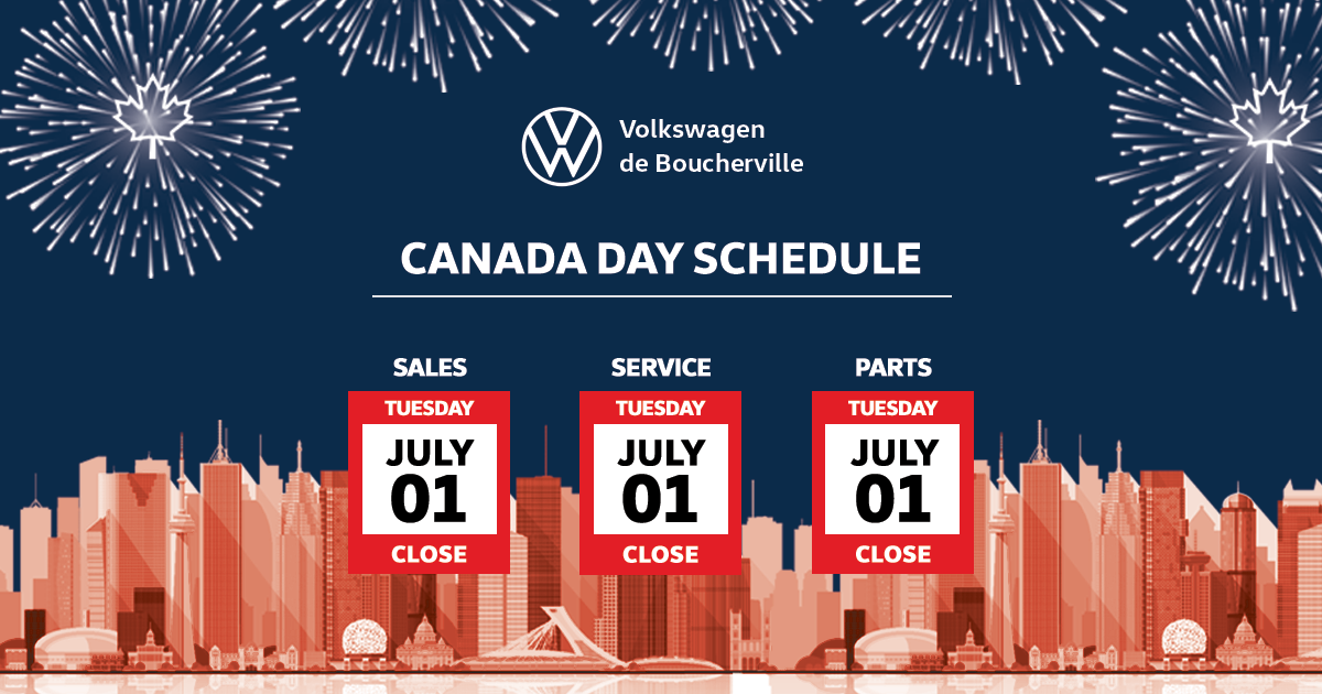 CANADA DAY SCHEDULE