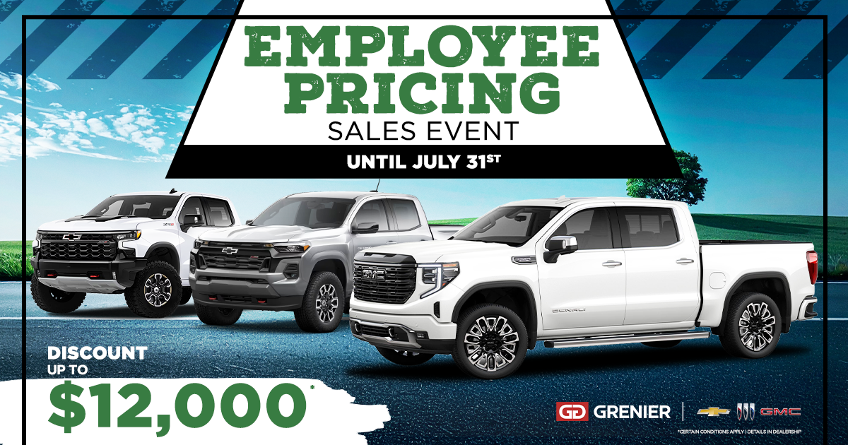 EMPLOYEE PRICE EVENT!