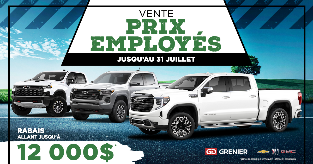 VENTE PRIX EMPLOYÉS !