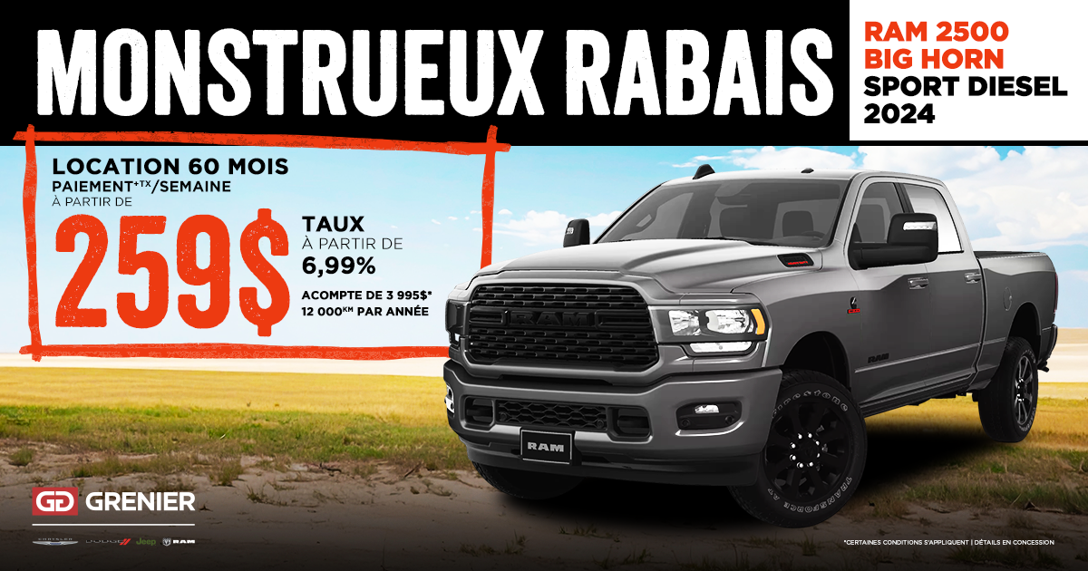 MONSTRUEUX RABAIS !
