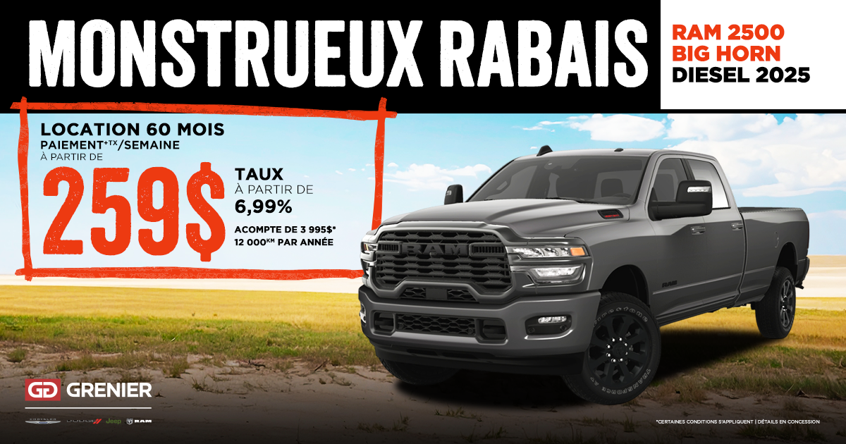 MONSTRUEUX RABAIS !