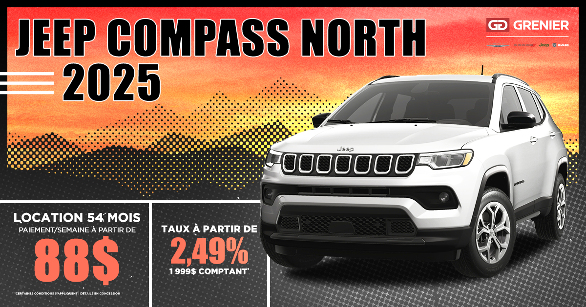 JEEP COMPASS NORTH 2025 !