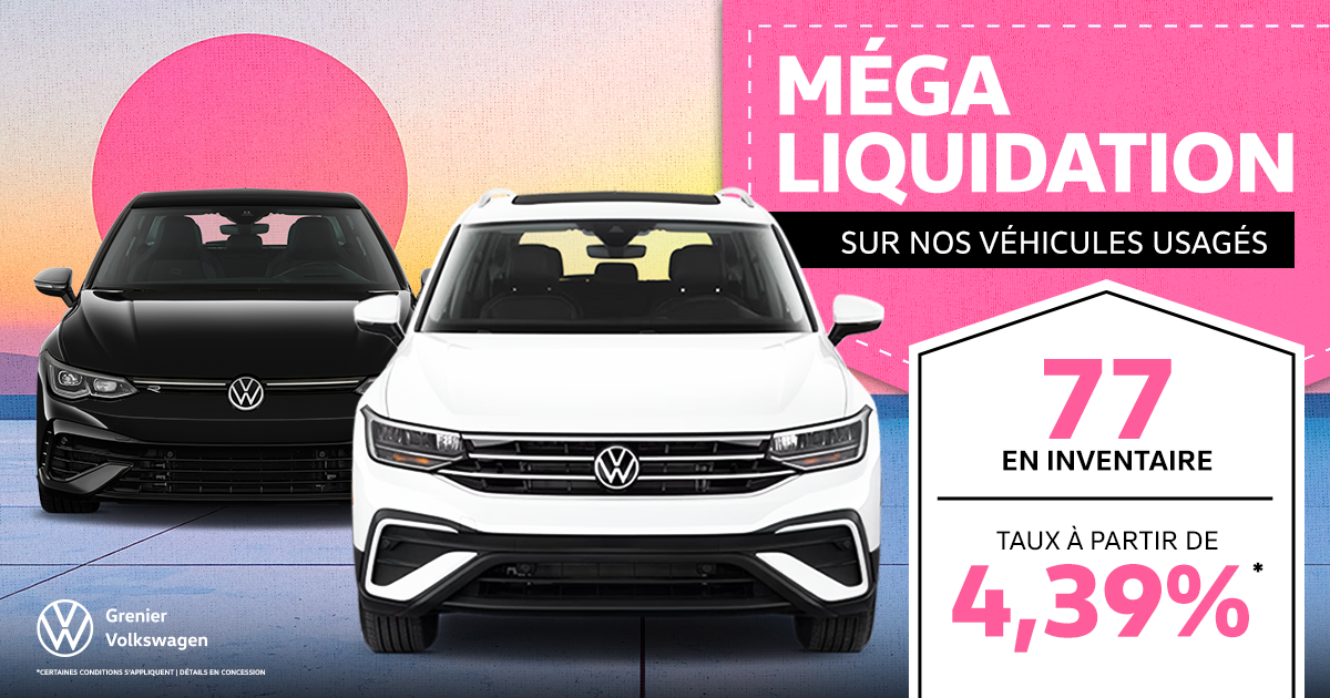 MÉGA LIQUIDATION SUR NOS VÉHICULES USAGÉS!