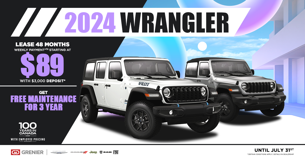 AVAILABLE 2024 WRANGLER !