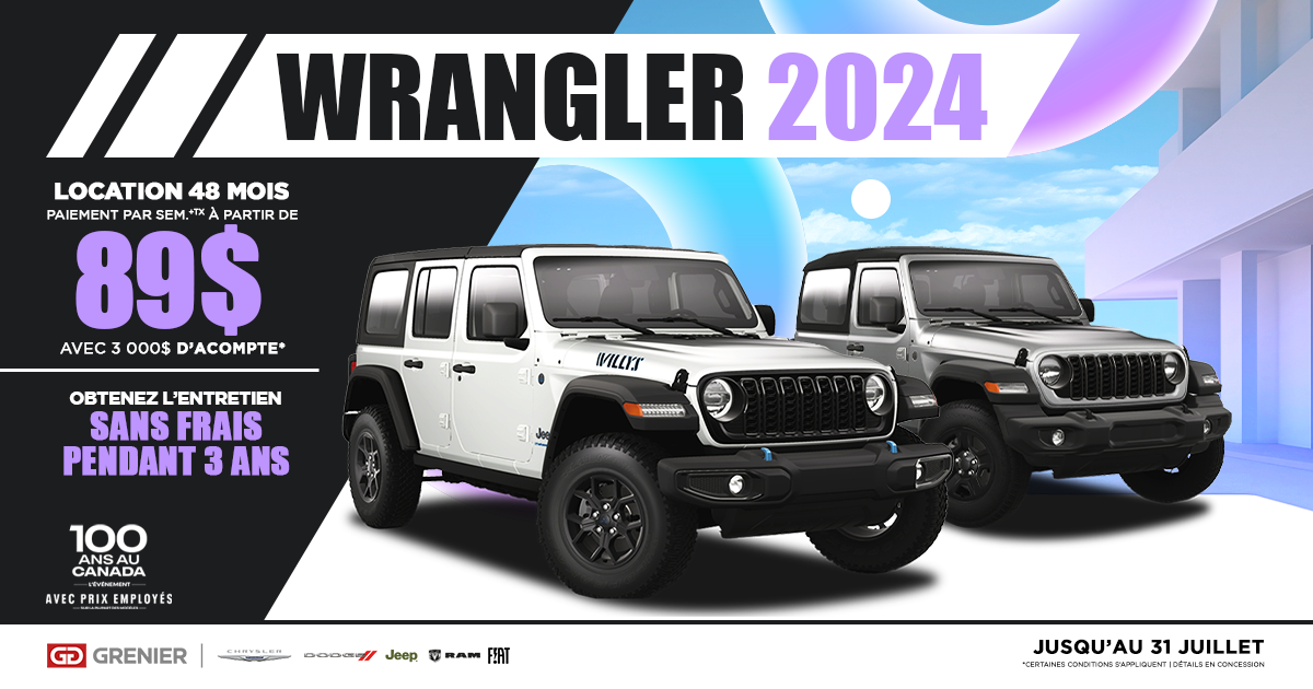 WRANGLER 2024 DISPONIBLES !