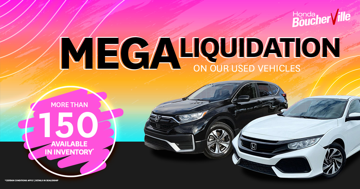 MEGA LIQUIDATION ON OUR USED VEHICLES !
