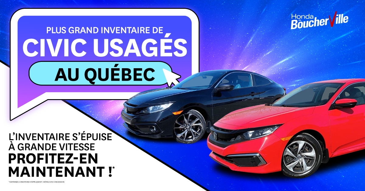 PLUS GRAND INVENTAIRE DE CIVIC USAGÉS