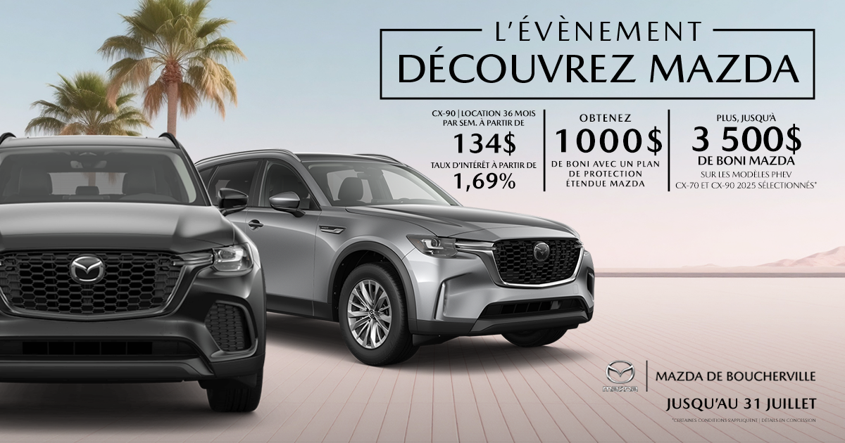 L'ÉVÉNEMENT DÉCOUVREZ MAZDA !