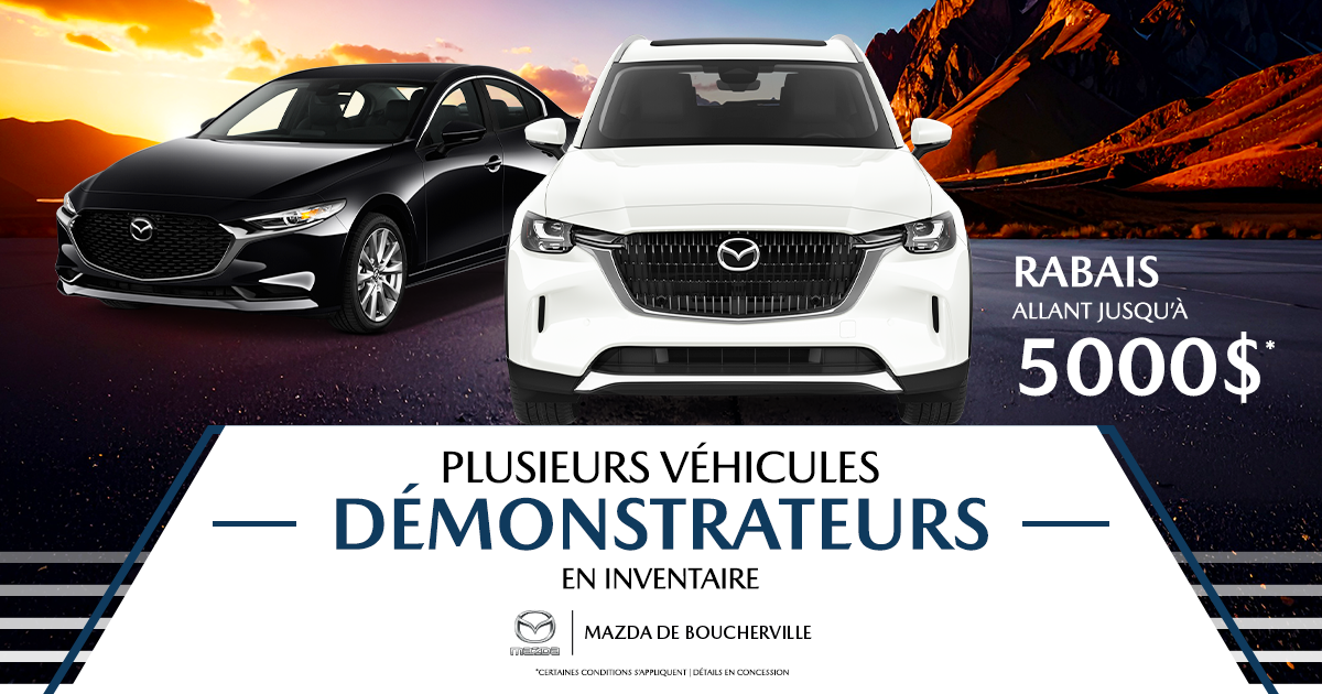 PLUSIEURS DÉMONSTRATEURS DISPONIBLES !