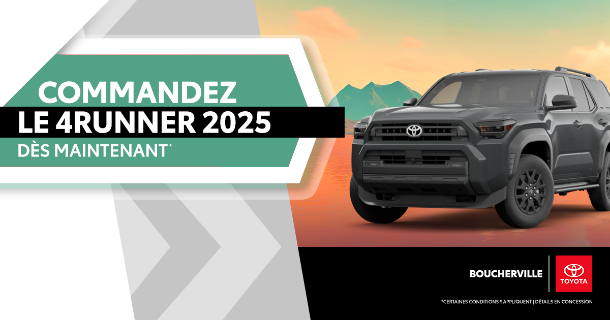 COMMANDEZ LE 4RUNNER 2025!