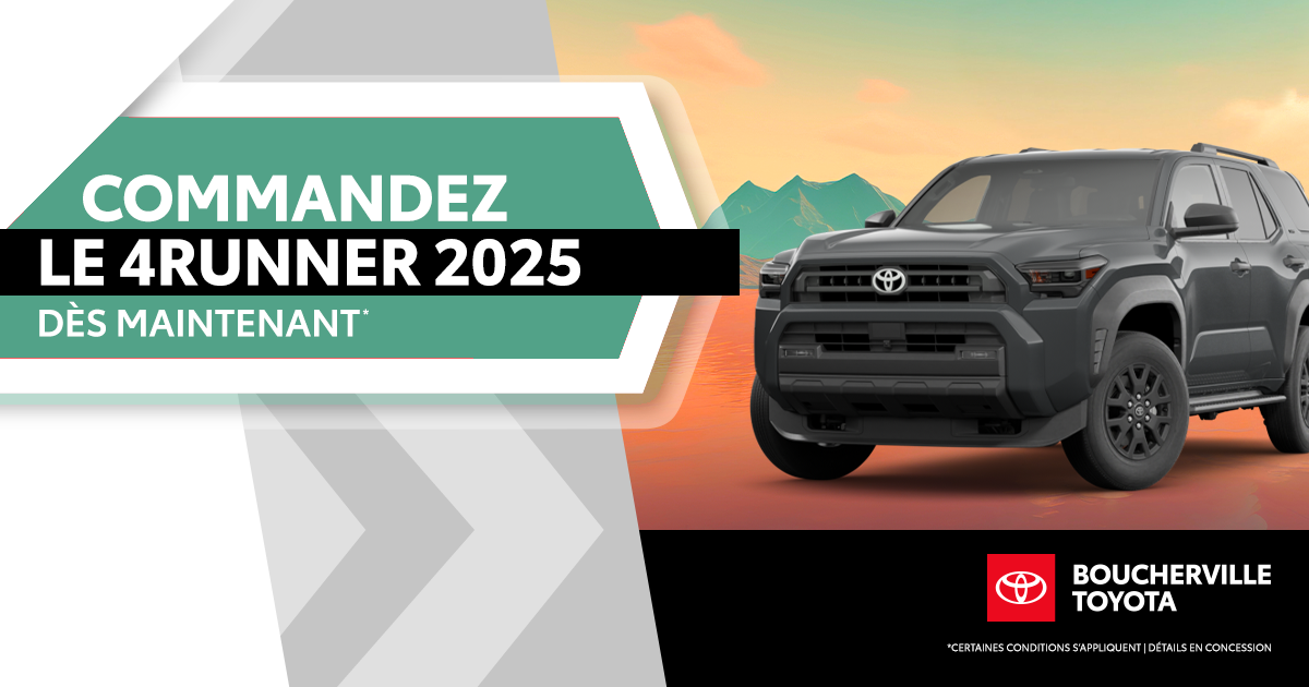 COMMANDEZ LE 4RUNNER 2025!