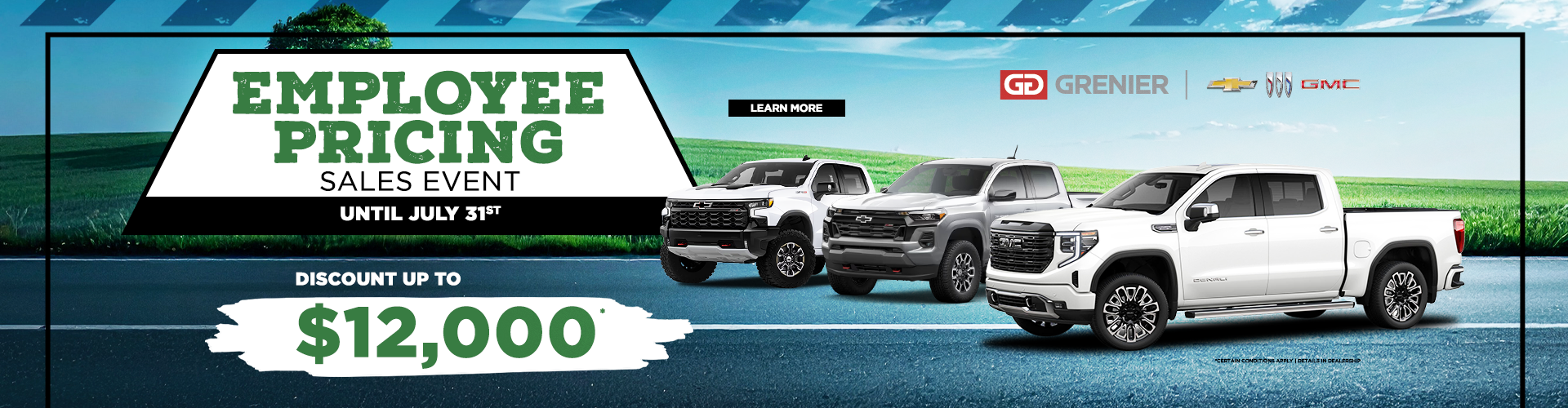 EMPLOYEE PRICING SALES EVENT!