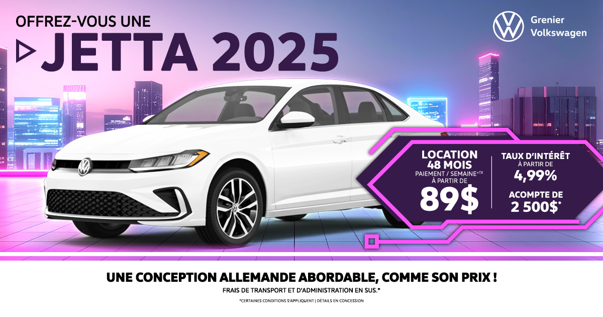 LA JETTA 2025 EN INVENTAIRE !