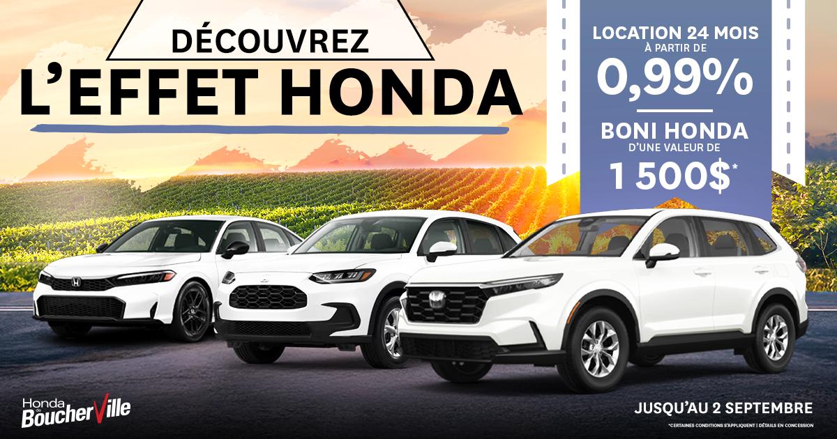 DÉCOUVREZ L'EFFET HONDA !