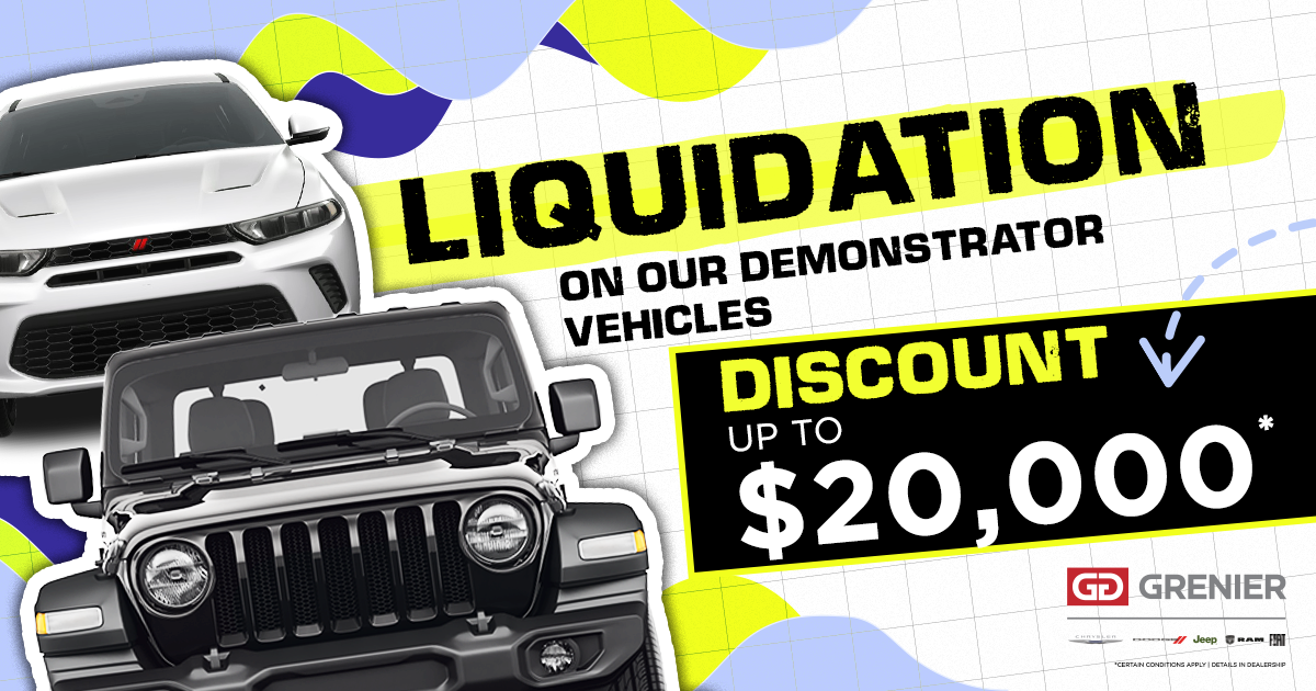 SEVERAL DEMONSTRATORS IN LIQUIDATION !