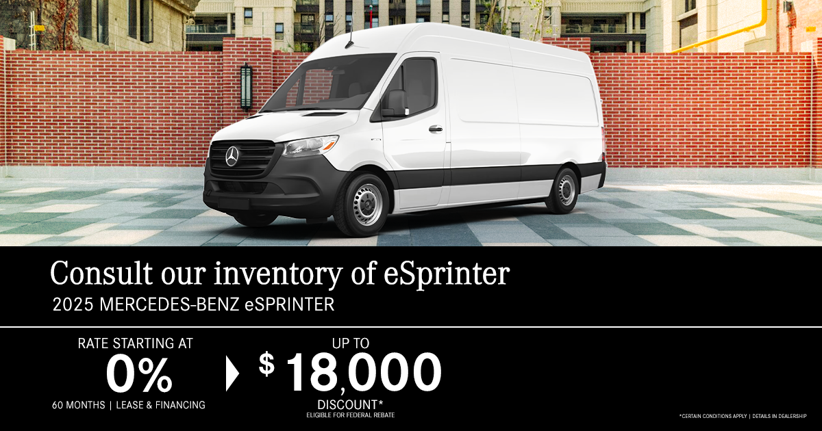 2025 eSPRINTER AVAILABLE !
