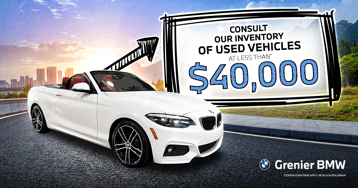 USED VEHICLE INVENTORY UNDER $40,000 !