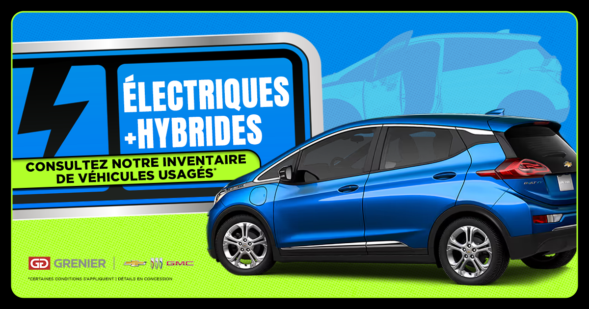 VÉHICULES ÉLECTRIQUES ET HYBRIDES USAGÉS !