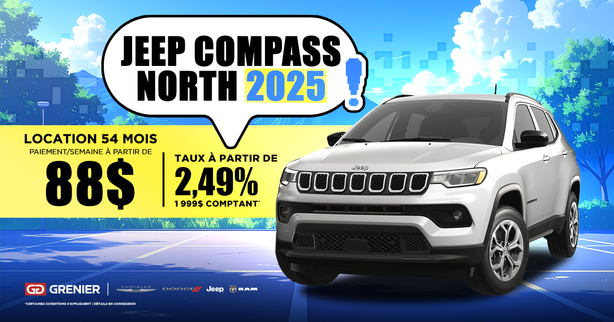 JEEP COMPASS NORTH 2025 !