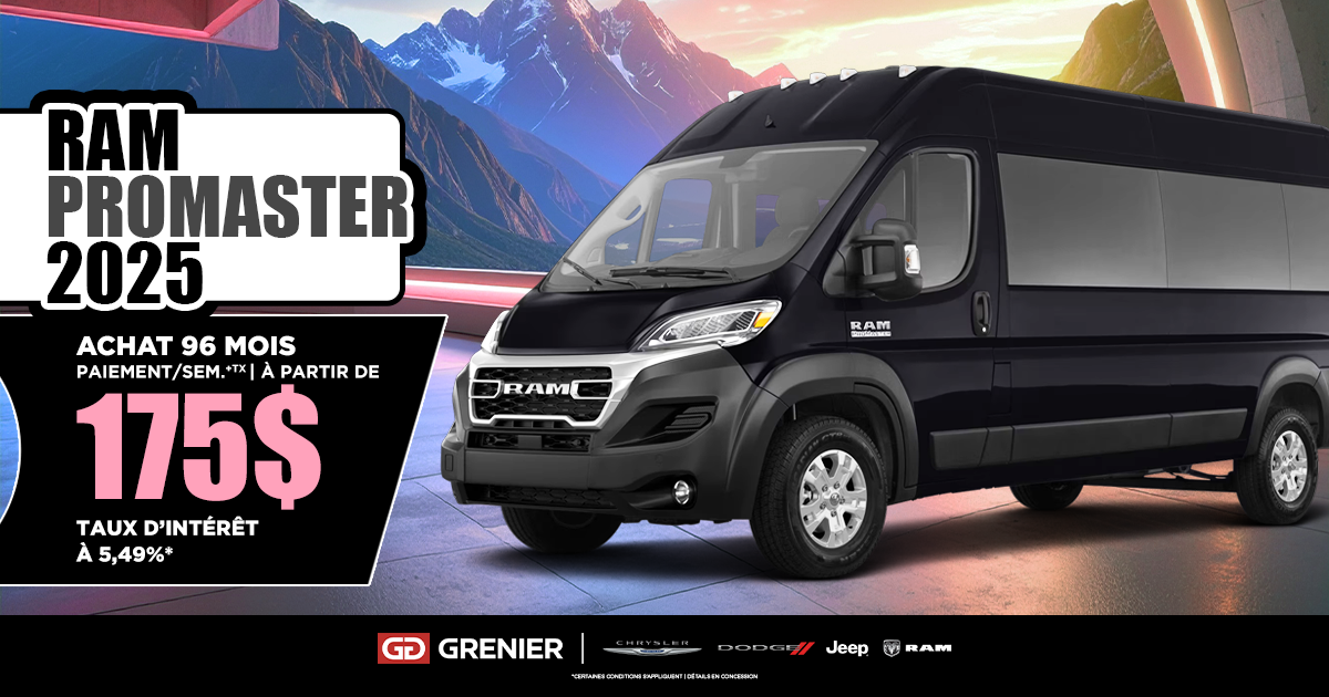 RAM PROMASTER 2025 !