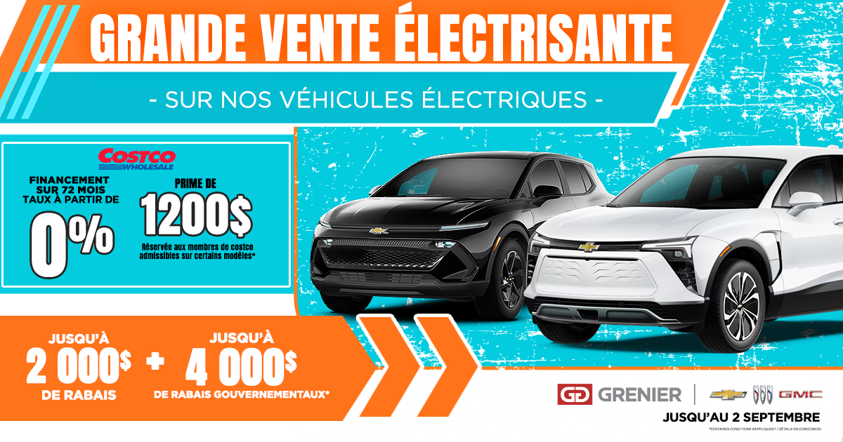 GRANDE VENTE ÉLECTRISANTE