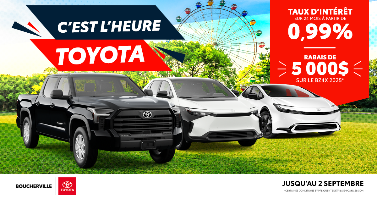 VENTE C'EST L'HEURE TOYOTA !