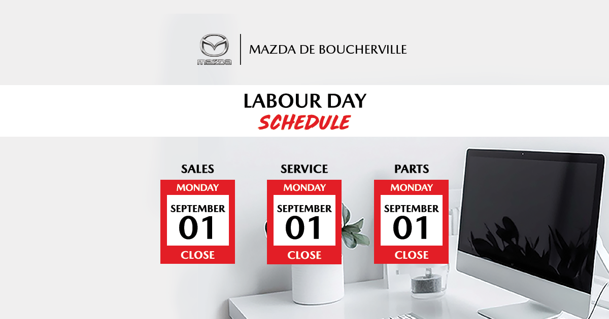 LABOUR DAY SCHEDULE