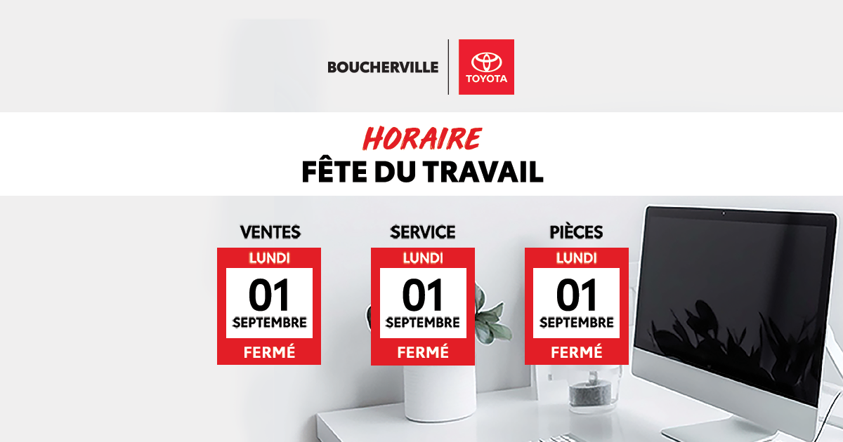 HORAIRE FÊTE DU TRAVAIL