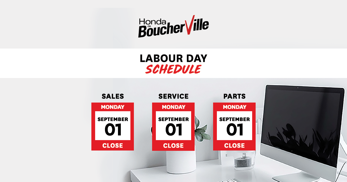 LABOUR DAY SCHEDULE